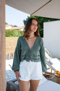 Blusa Clementina Caqui