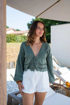 Blusa Clementina Caqui