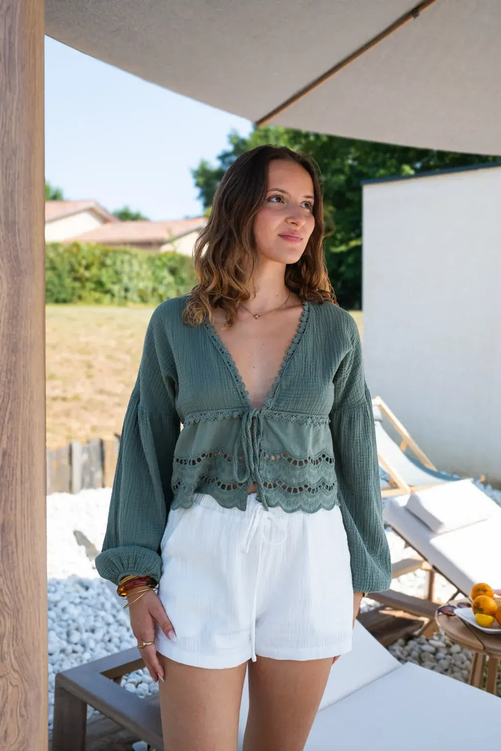 Blusa Clementina Caqui