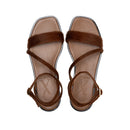 Grace Flat Sandals Camel - Lachoix