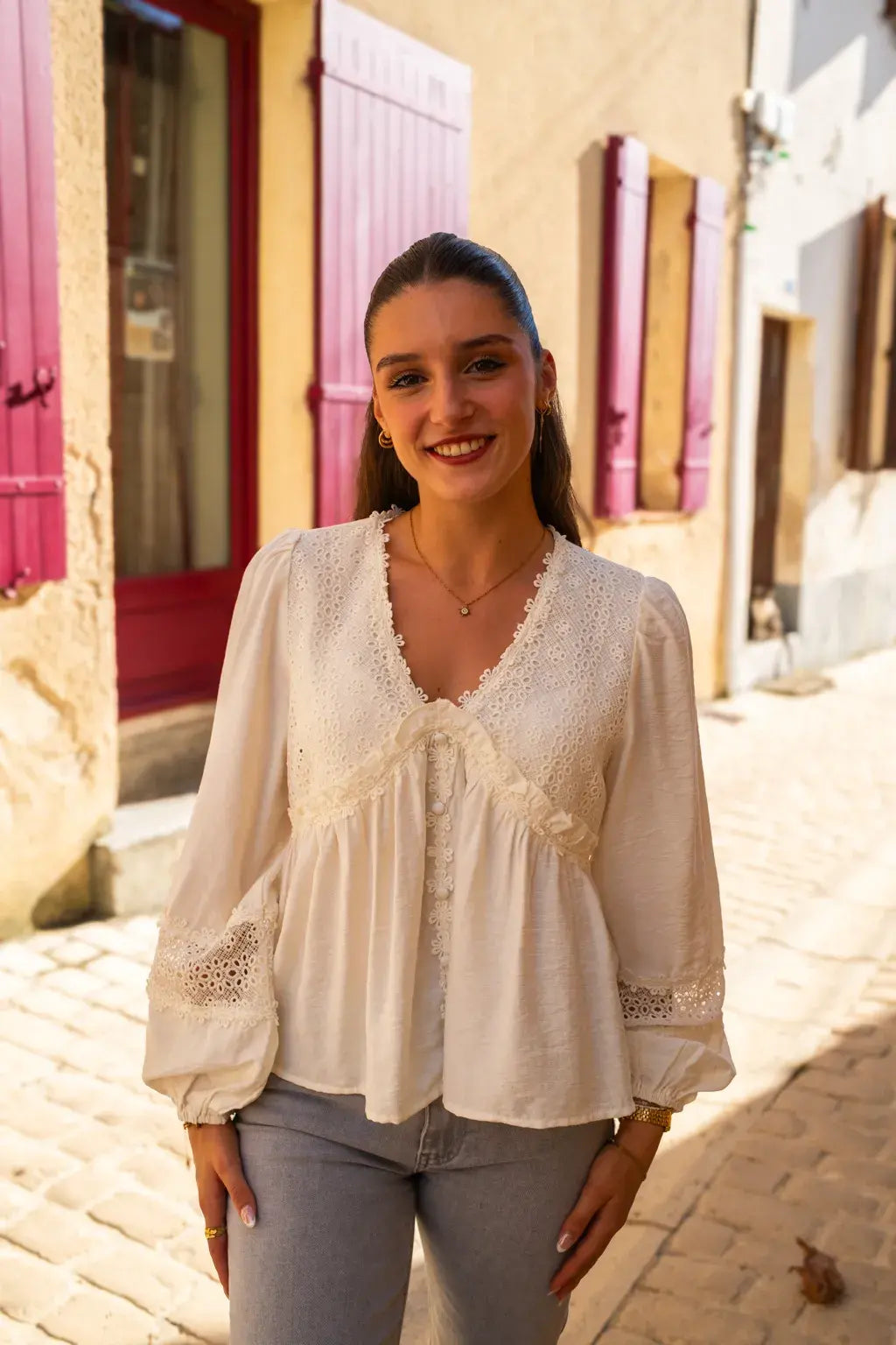 Blusa Balya Crudo