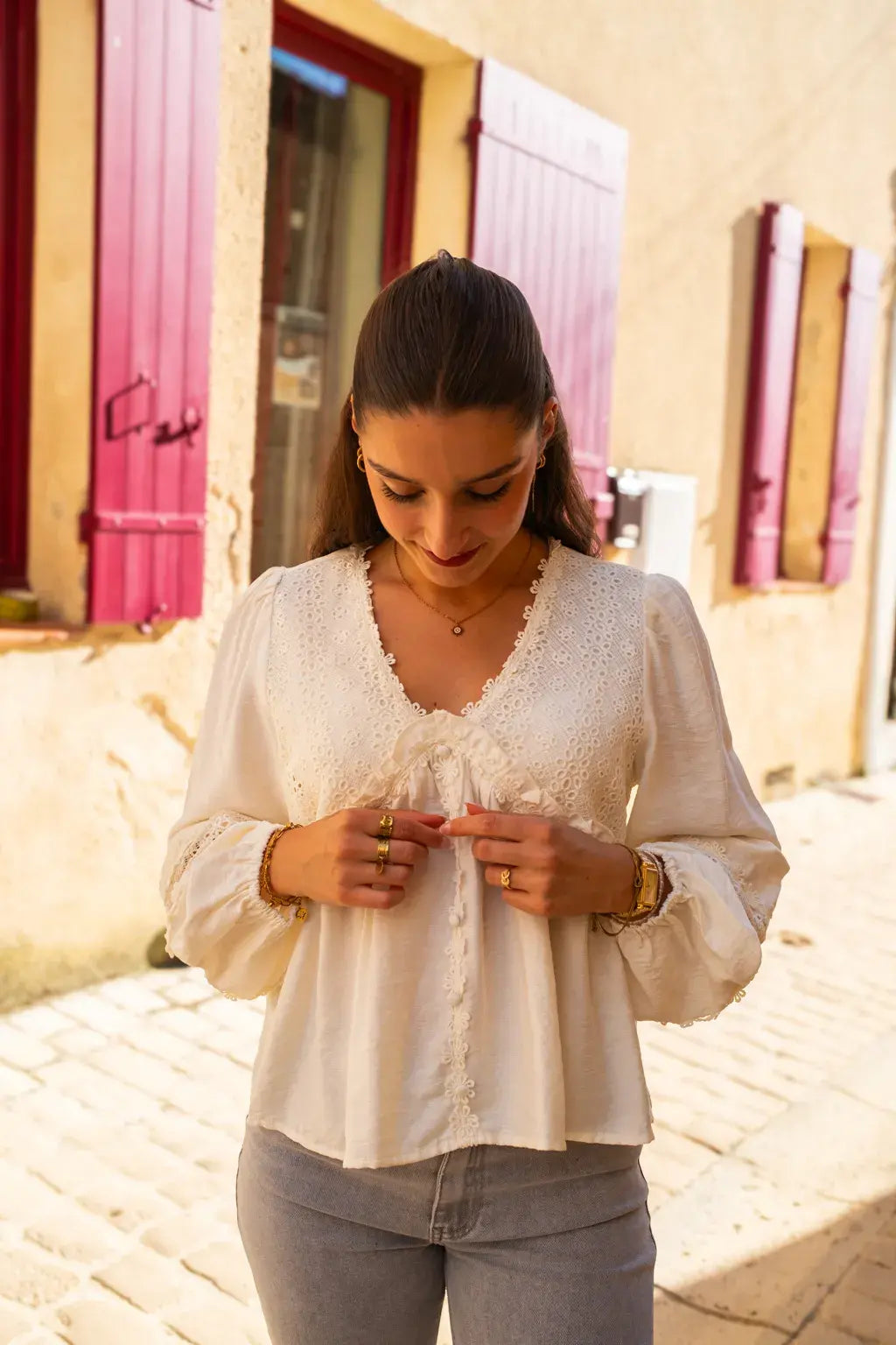 Blusa Balya Crudo