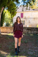 Jupe-Short Diaz Bordeaux