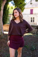 Jupe-Short Diaz Bordeaux