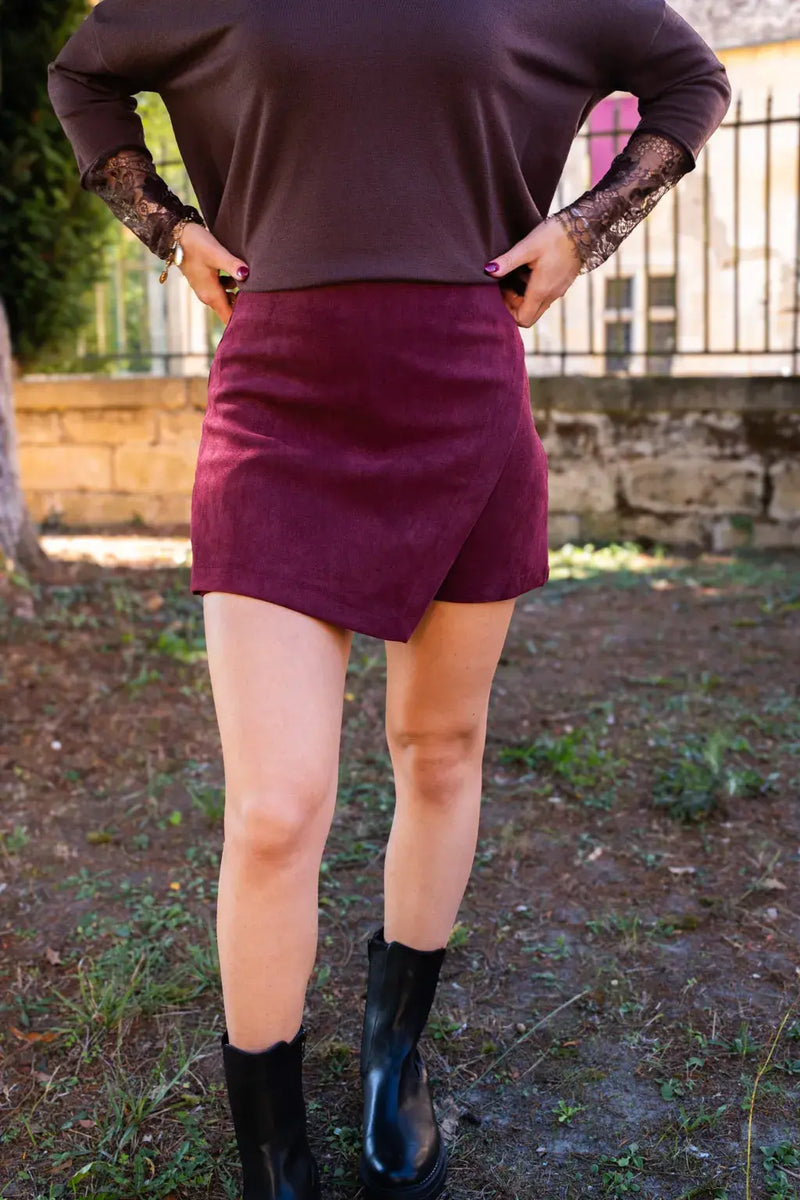 Jupe-Short Diaz Bordeaux