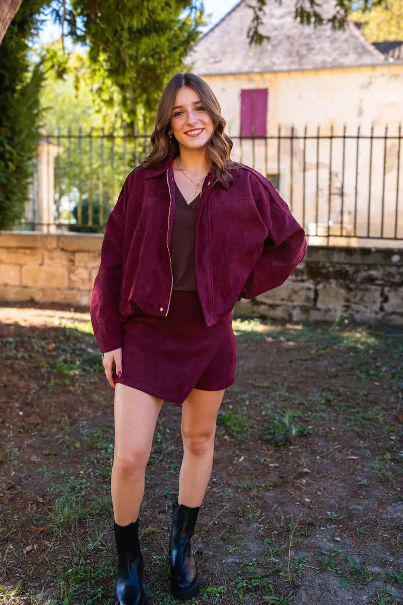 Jupe-Short Diaz Bordeaux