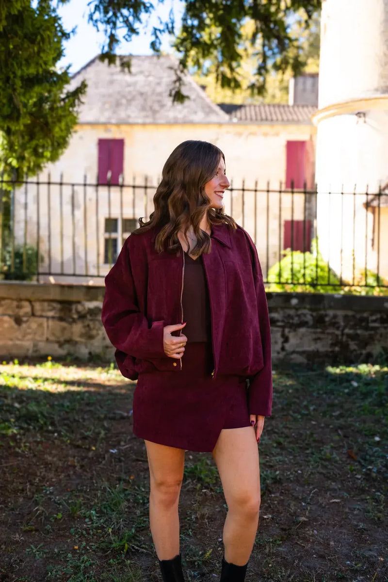 Jupe-Short Diaz Bordeaux