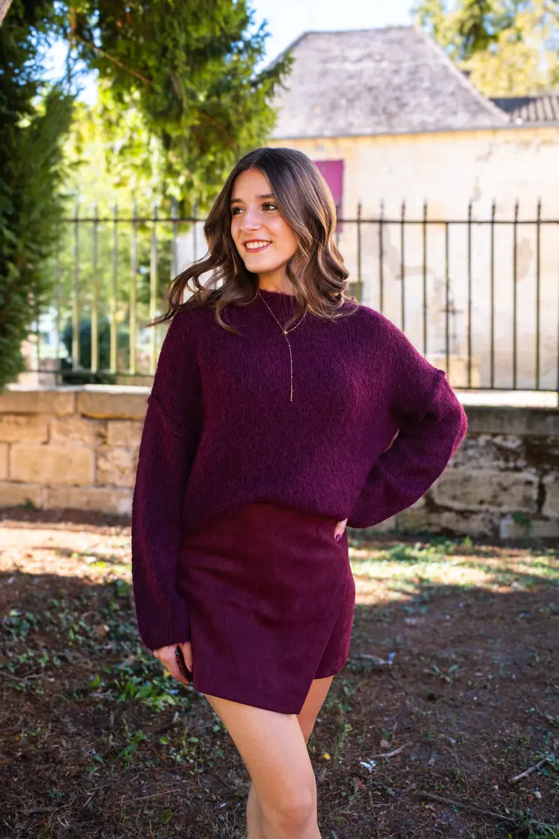 Jupe-Short Diaz Bordeaux