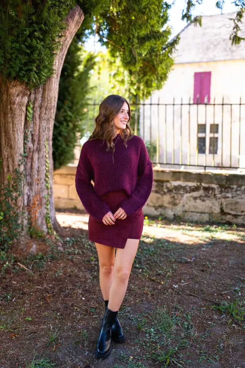 Jupe-Short Diaz Bordeaux