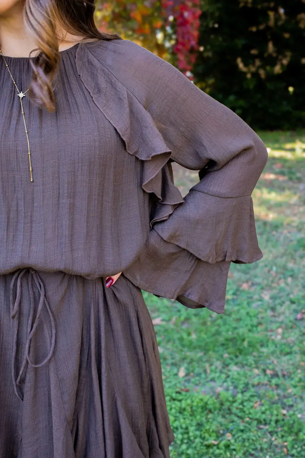 Chiara Chocolate Dress