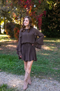 Chiara Chocolate Dress