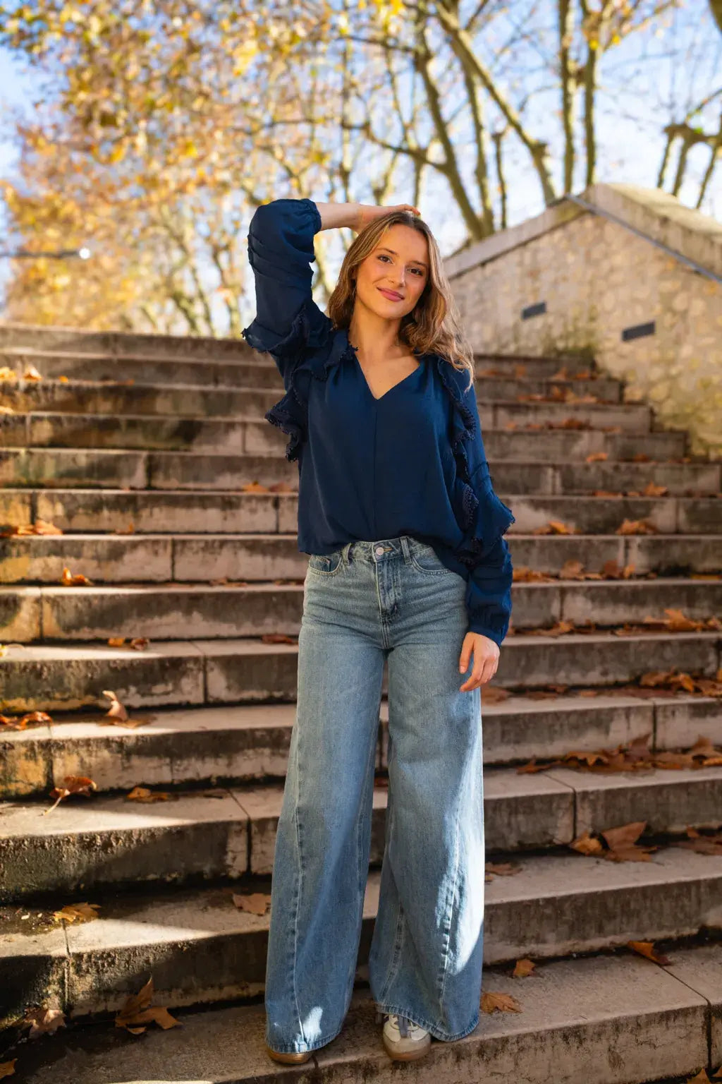 Blouse Alexandra - Marine