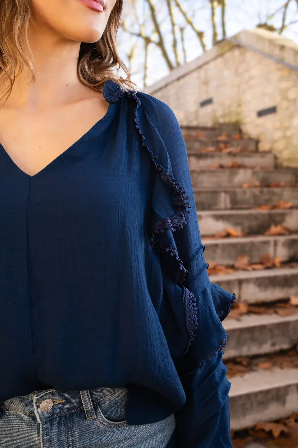 Blouse Alexandra - Marine