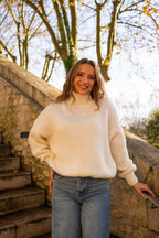 Karine Striktrøje - Beige