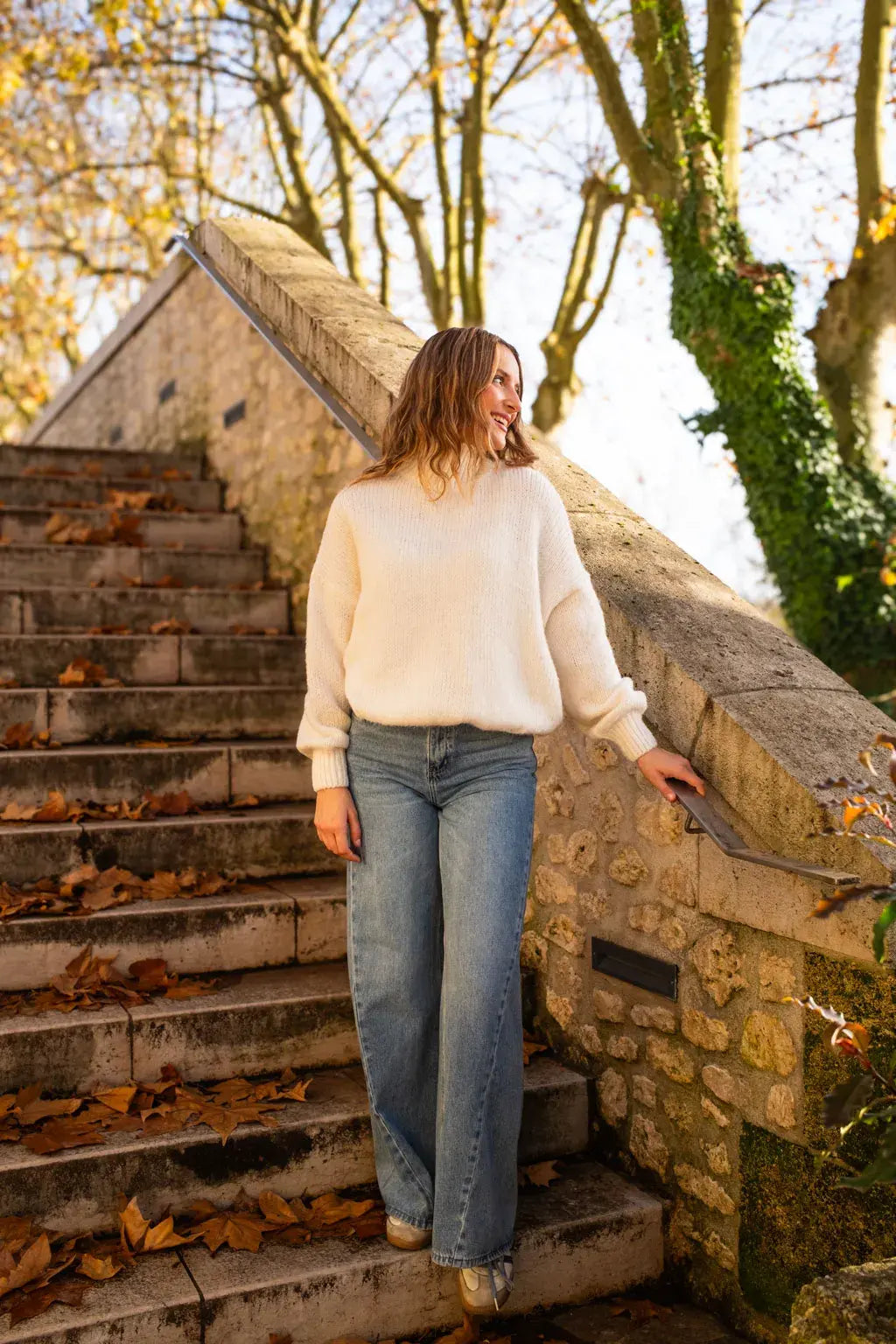 Karine Striktrøje - Beige