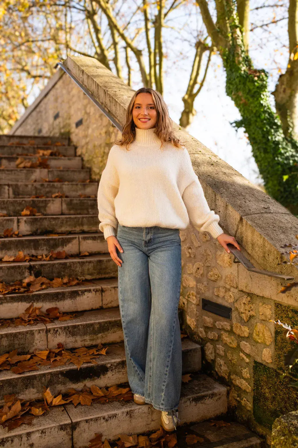 Karine Striktrøje - Beige