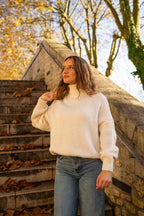 Karine Striktrøje - Beige