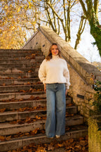 Karine Striktrøje - Beige