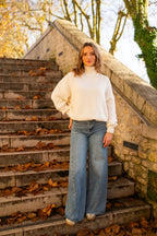 Karine Striktrøje - Beige