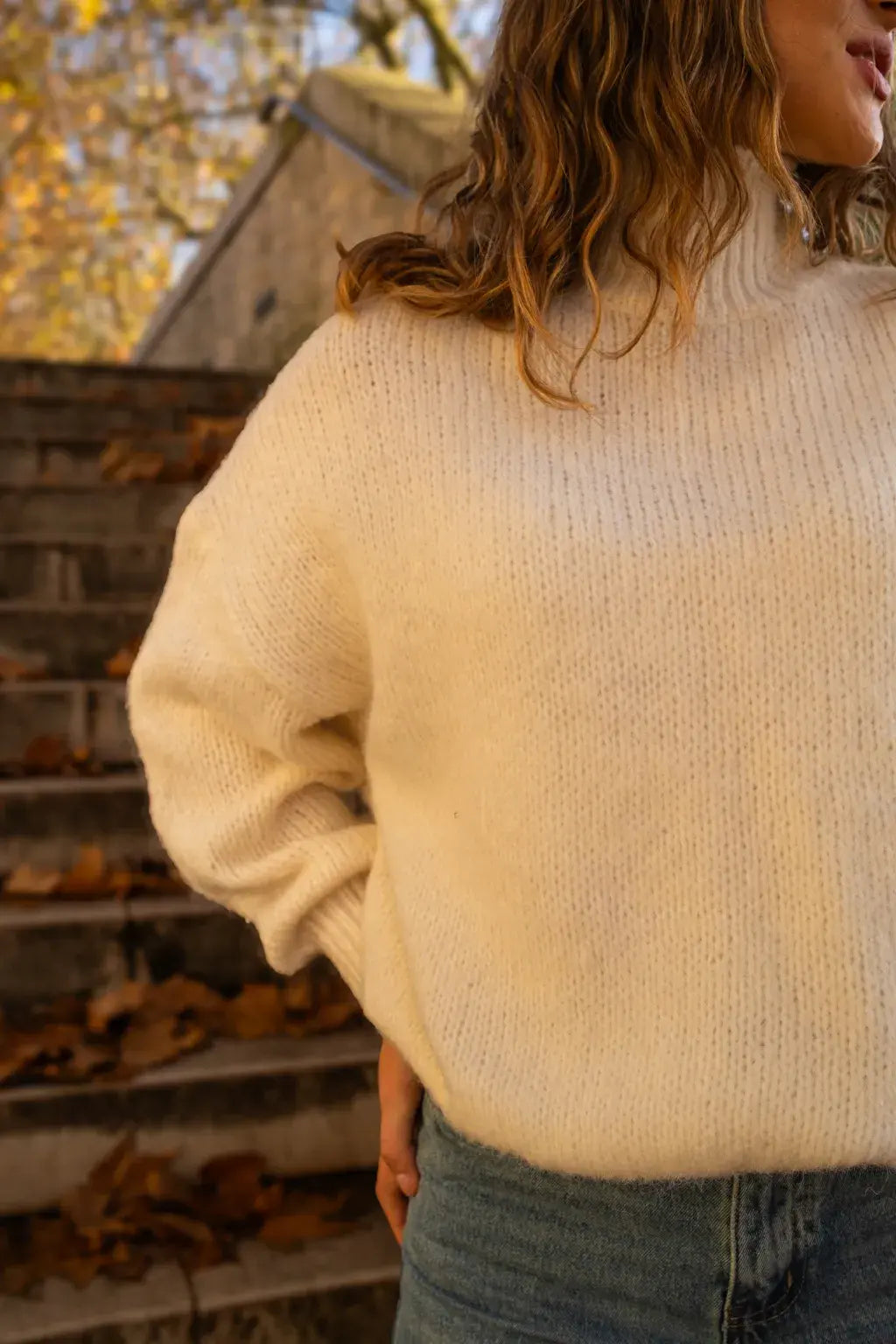 Karine Striktrøje - Beige