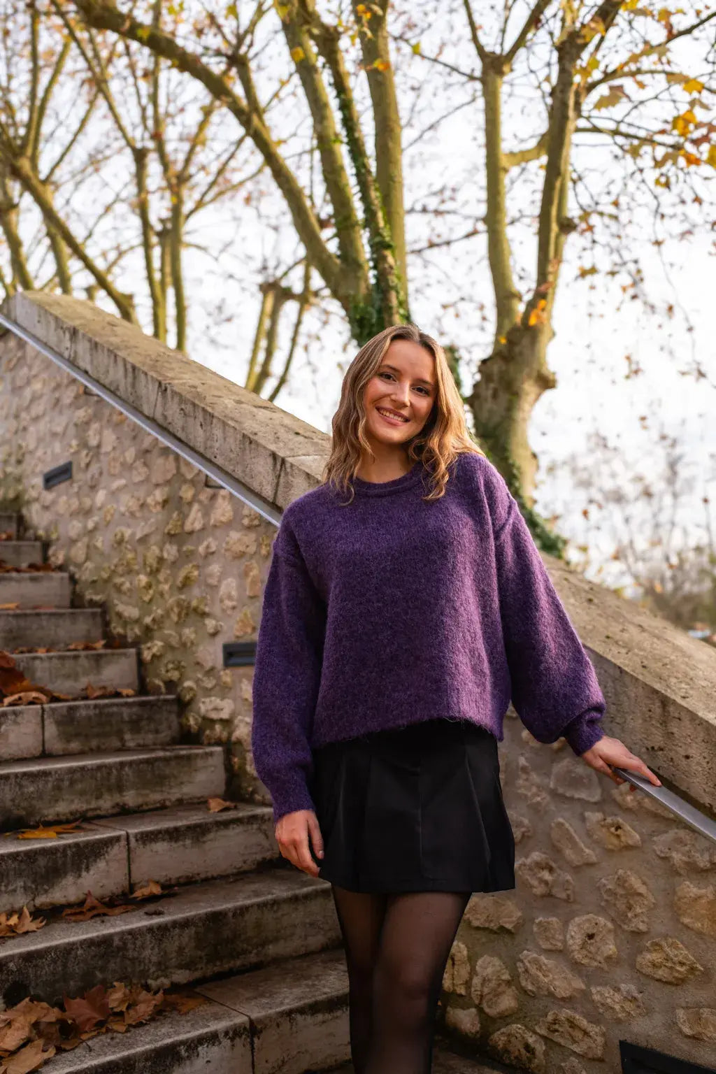 Sweter Lisa – Fioletowy