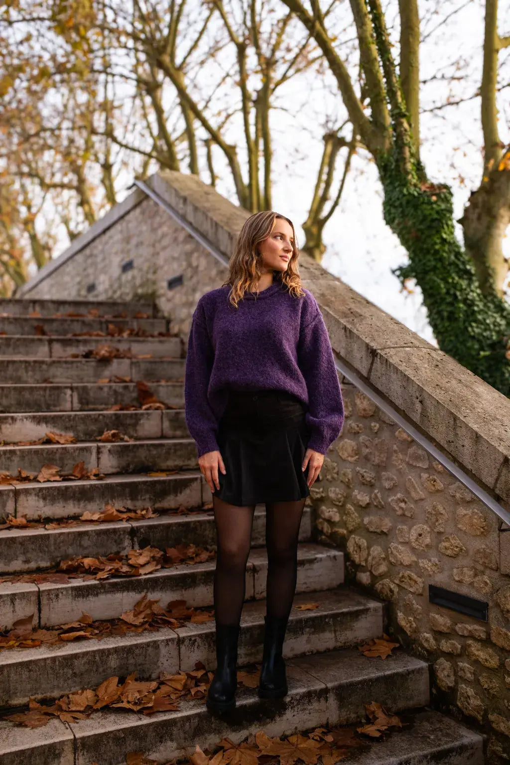 Sweter Lisa – Fioletowy
