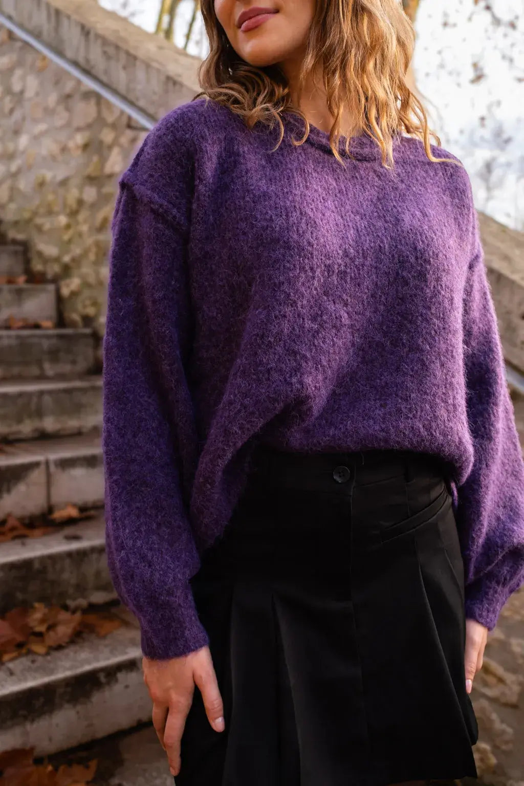 Sweter Lisa – Fioletowy
