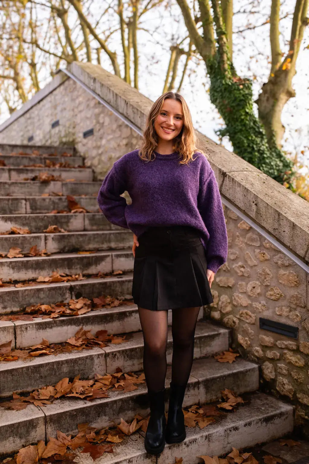 Sweter Lisa – Fioletowy