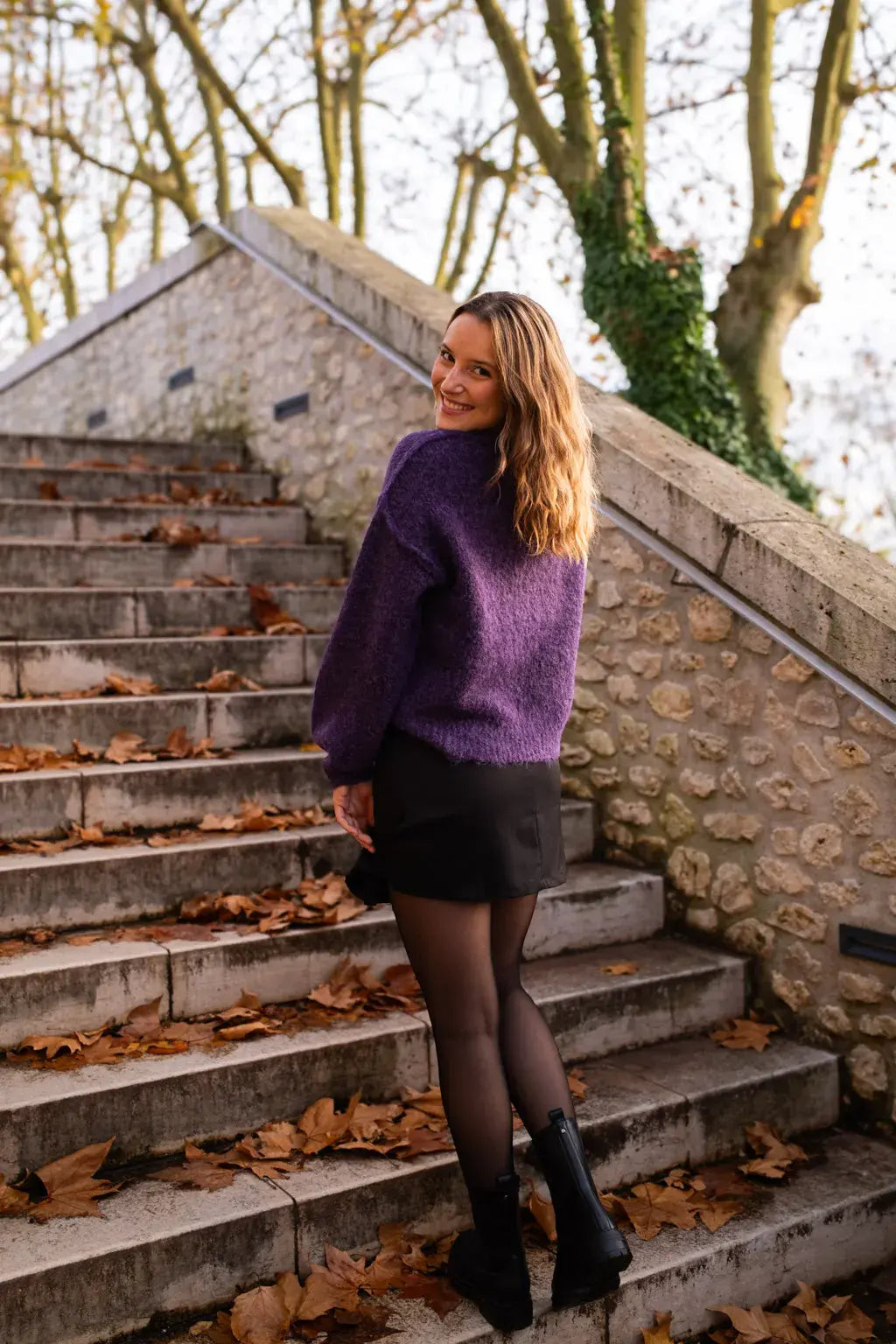 Sweter Lisa – Fioletowy
