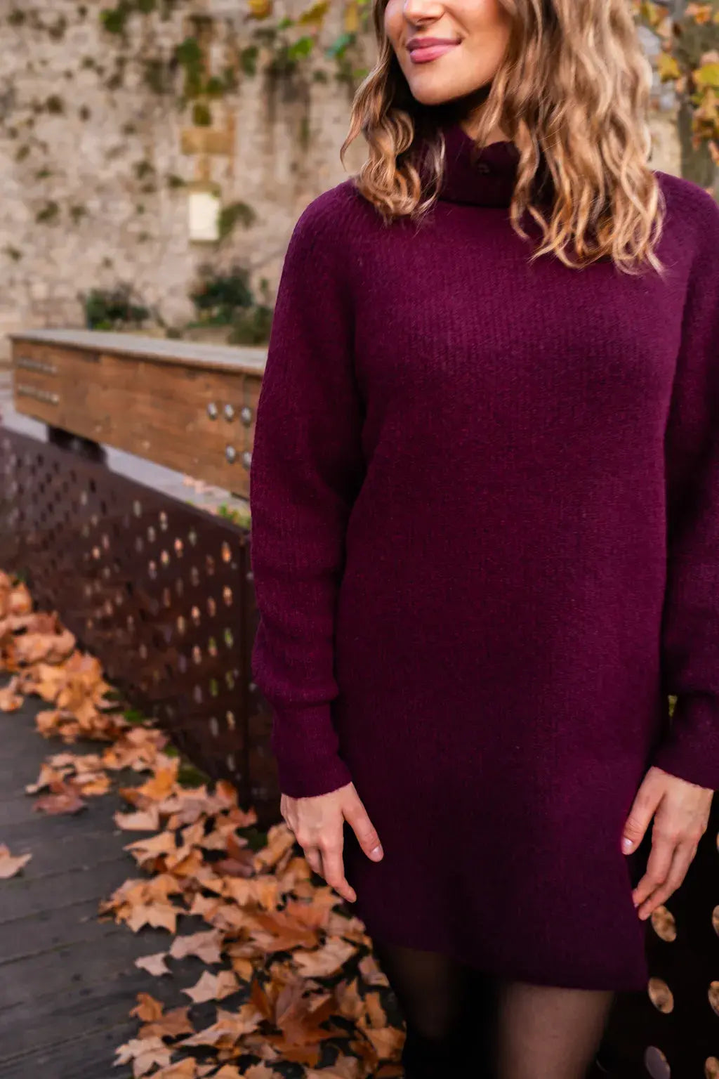 Abito In Maglia Sya - Burgundy