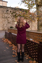 Abito In Maglia Sya - Burgundy