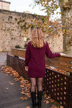 Abito In Maglia Sya - Burgundy