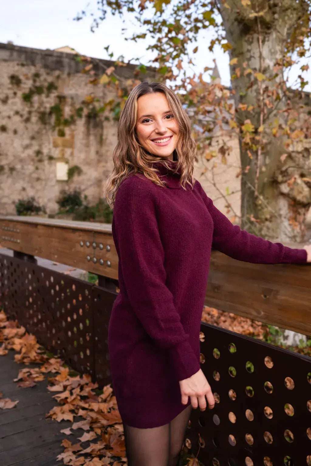 Abito In Maglia Sya - Burgundy