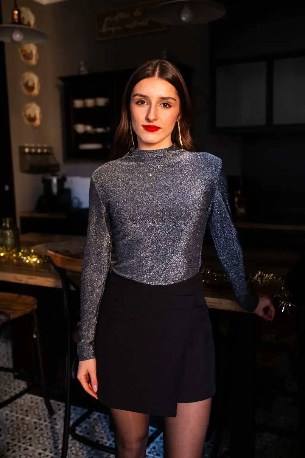 Falda pantalón Olivia - Negra