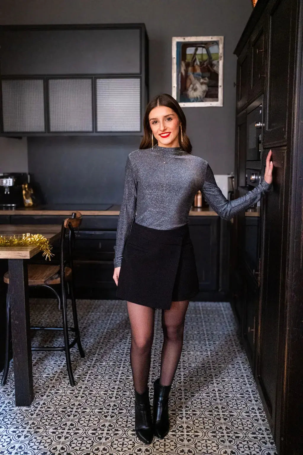 Falda pantalón Olivia - Negra