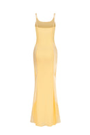 Diamond Patchwork Dress - Yellow