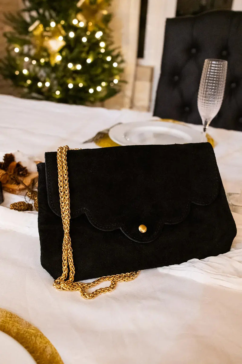 Sac En Daim Nuage Noir