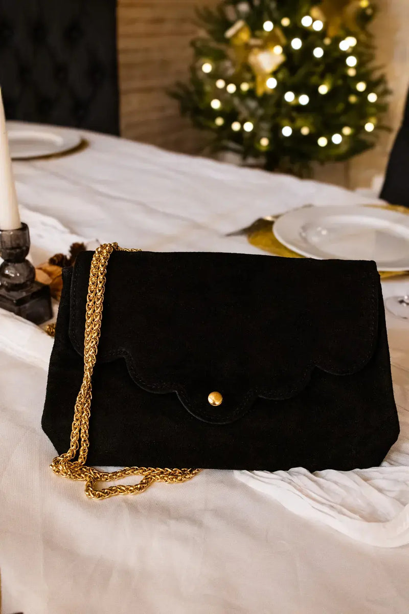 Sac En Daim Nuage Noir