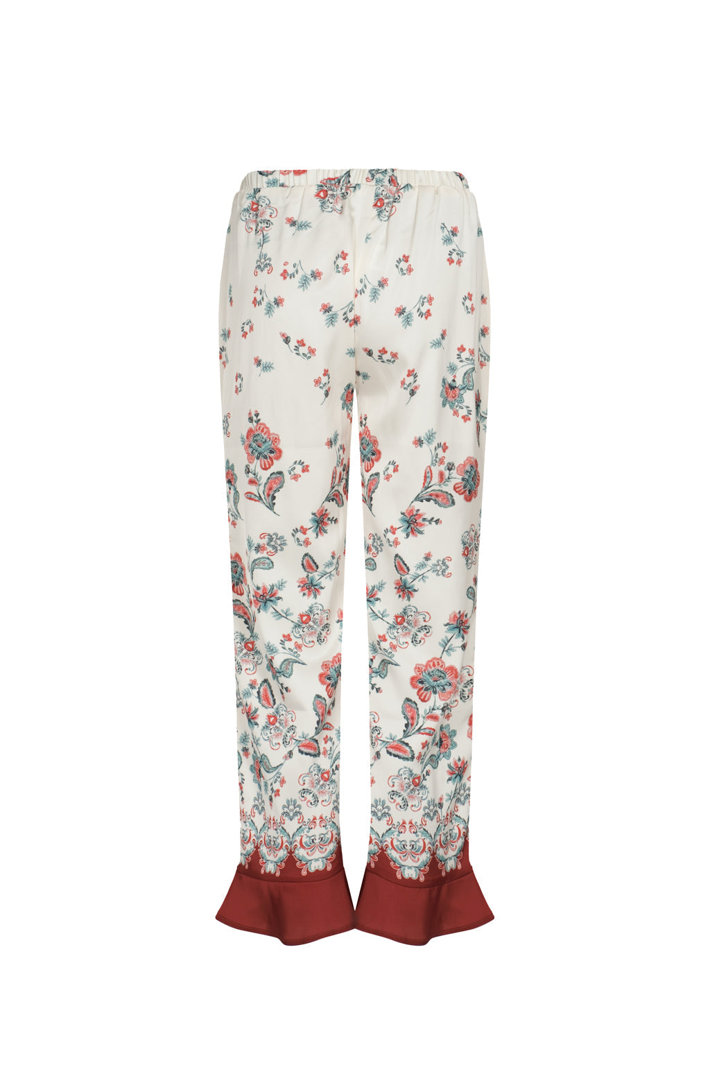 Printed Straight Trousers - Vintage Floral
