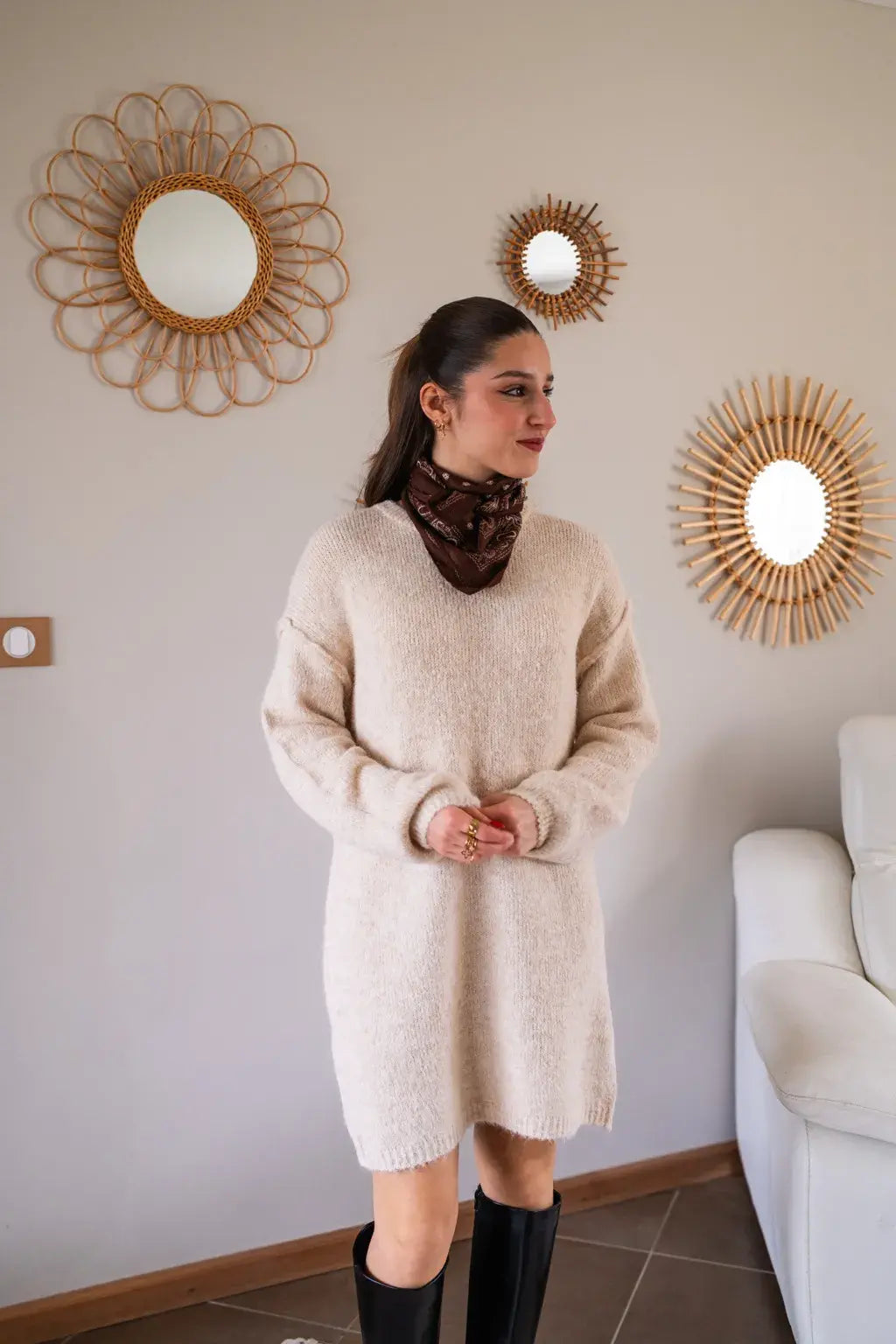 Abito in maglia Rachelle - Beige