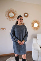Vestido Jersey Rachelle - Gris Oscuro