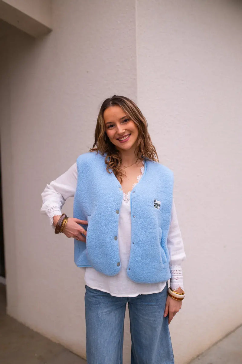 Gilet Moumoute Alma Bleu