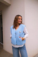 Gilet Moumoute Alma Bleu