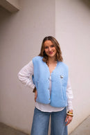 Gilet Moumoute Alma Bleu