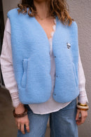 Gilet Moumoute Alma Bleu