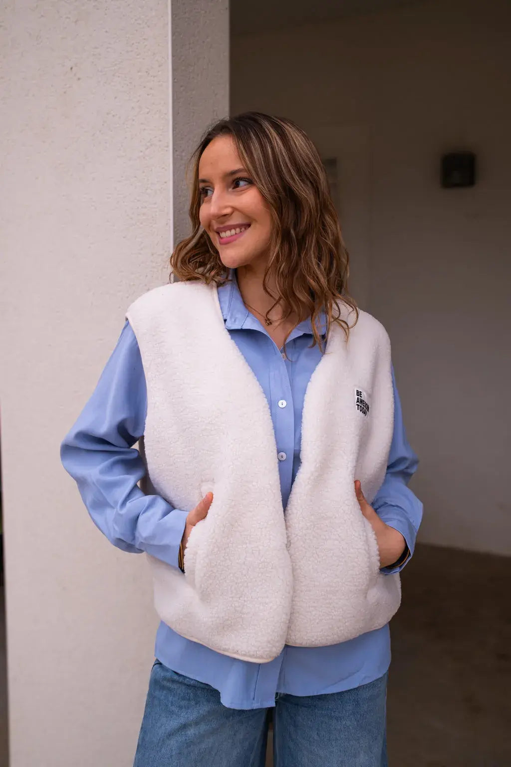Gilet Alma - Ecru
