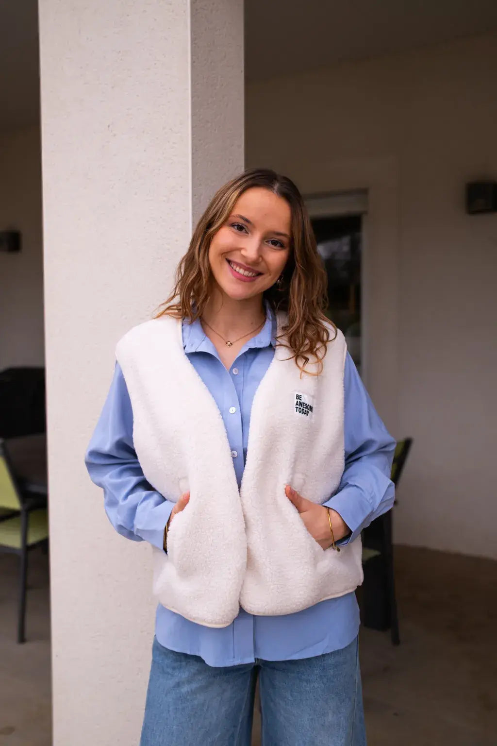 Gilet Alma - Ecru