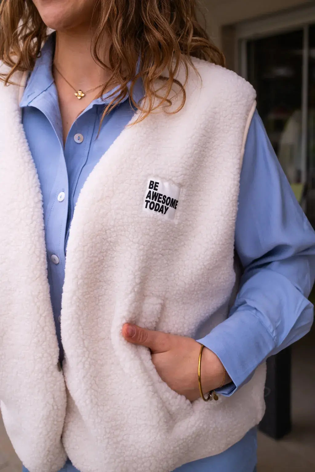 Gilet Alma - Ecru