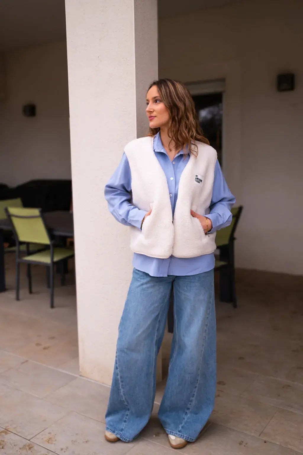 Gilet Alma - Ecru