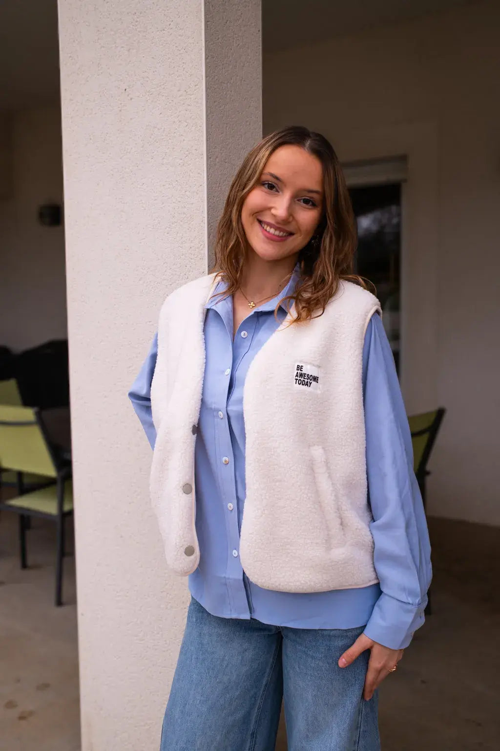Gilet Alma - Ecru